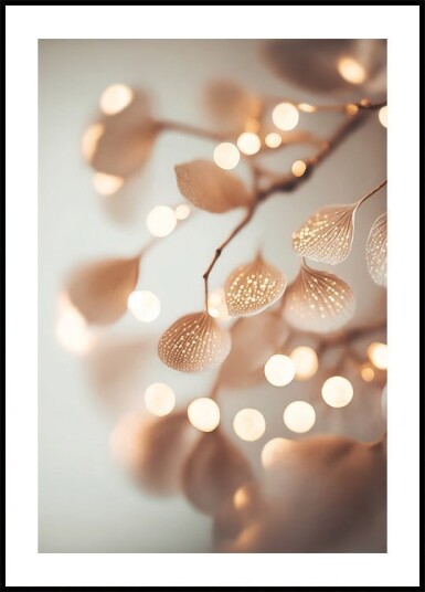Glowing Petals Poster Plakat / 21x30cm