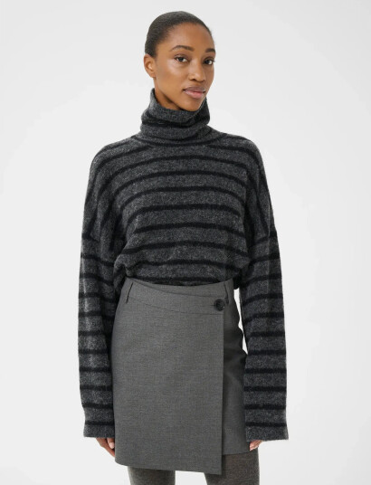 Gestuz Gzpaula Mw Wrap Skirt Noos - Grey - 40
