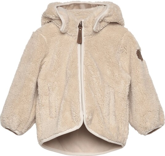 mikk-line Wp Teddy Jacket W Ears Beige 104 mikk-line Wp Teddy Jacket W Ears Beige 104
