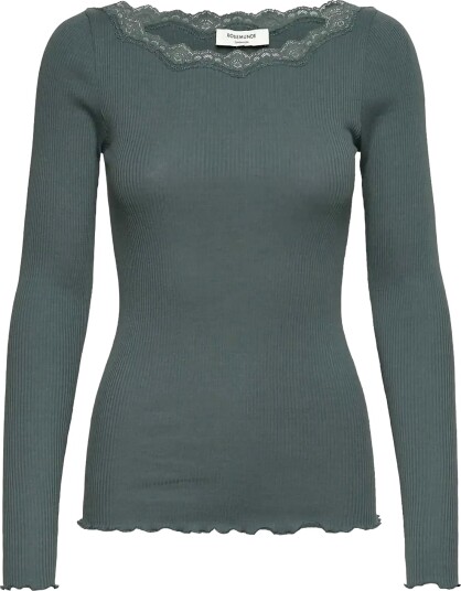 Rosemunde Rwbaybay Ls Boatneck Lace T Shirt Green XL