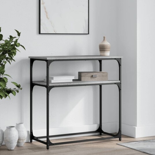  Konsollbord grå sonoma 75x35,5x75 cm konstruert tre 8720845420246