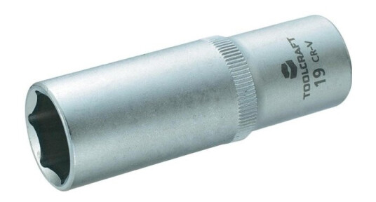 Toolcraft 816184 Udvendig Sekskant Topnøgleindsats 19 Mm 1/2 (12,5 Mm)