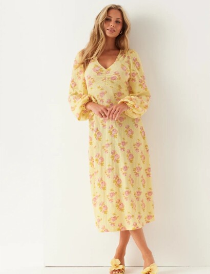 Bubbleroom Structured Midi Dress   Multi/patterned   S