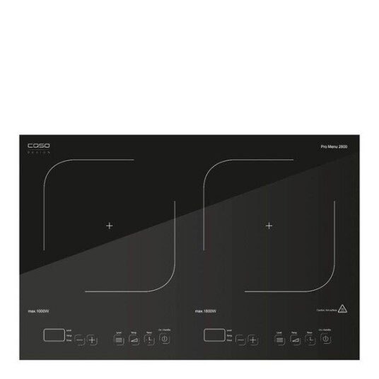 Caso Pro Menu 2800 Dobbel Induksjonsplate 36x60,5 cm Svart Caso Pro Menu 2800 Dobbel Induksjonsplate 36x60,5 cm Svart