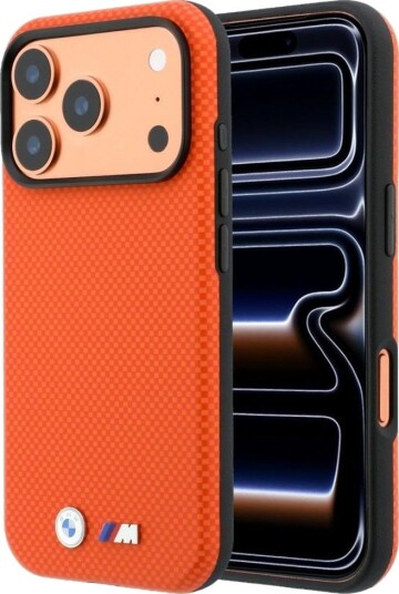 BMW M Quadrille Kevlar MagSafe Etui til iPhone 17 Pro / 18 Pro - Oransje