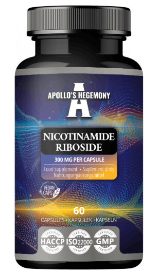 Nikotinamid Ribosid NAD+ Booster 300mg 60 kaps APOLLOS HEGEMONY Nikotinamid Ribosid NAD+ Booster 300mg 60 kaps APOLLOS HEGEMONY