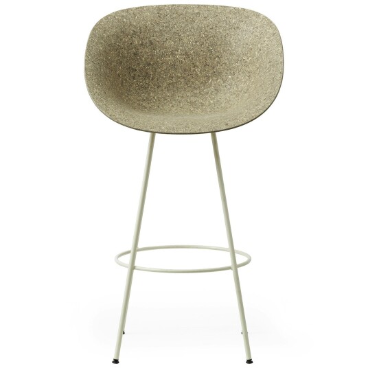Normann Copenhagen Mat Barstol Lenestol 75 cm Seaweed / Cream