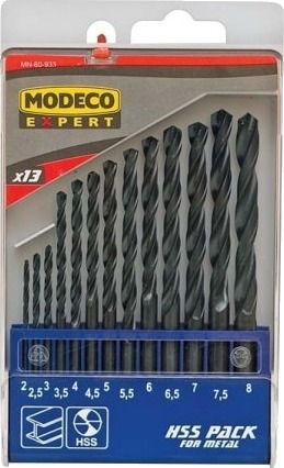 Modeco Hss Sylindrisk Metallbor 2 7 4,5 4 5,5 5 3 2,5 3,5 6 6,5 7,5 8 Mm (Mn-60-933)