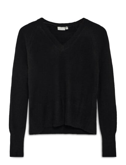 Kaffe Kaniel V-Neck Pullover - Black - S