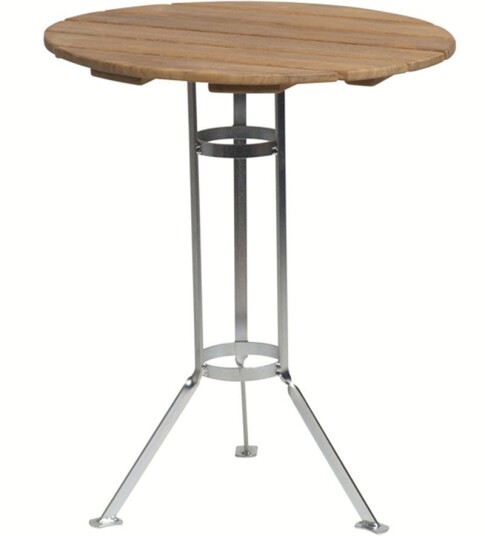 Grythyttan Stålmöbler Bryggeri trefotsbord Ø 60 cm teak Grythyttan Stålmöbler