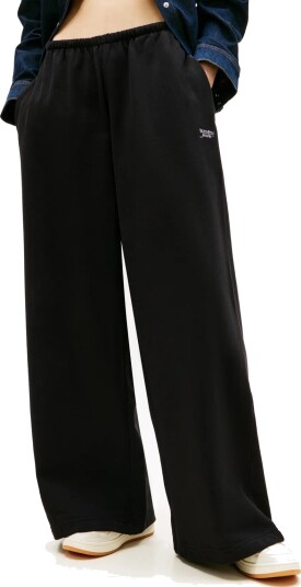 Tommy Jeans Tjw Wide Leg Sweatpants   Black   XS