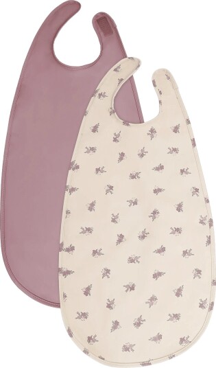 CeLaVi Long Pu Bib 2-Pack GRAPE SHAKE One Size
