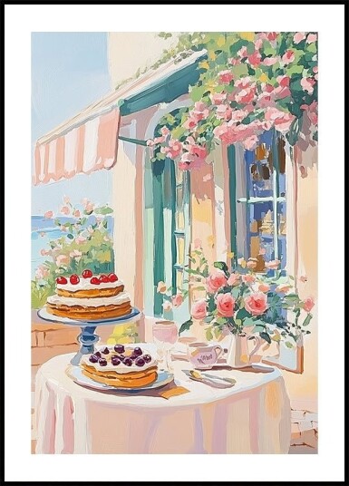 French Dessert Cafe Plakat Plakat / 40x50cm French Dessert Cafe Plakat Plakat / 40x50cm