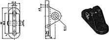 Ultraflex Gassdemperbrakett SP10 sort 6 mm