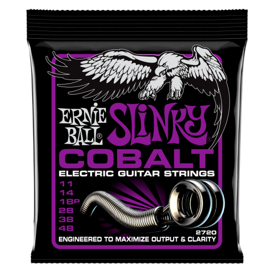 Ernie Ball Slinky Cobalt gitarstrenger elektrisk gitar Power Slinky 011-048