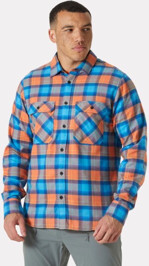 Helly Hansen Herre Lokka Økologisk Flanellsskjorte Oransje L