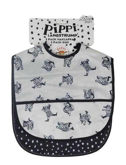 Rätt Start Pippi Sirkus Smekker, 2-Pack - Fargerik med Lomme