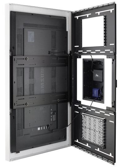 Chief LW Series Impact On-Wall Kiosk - Portrait innhegning - for LCD-skjerm - hvit Chief LW Series Impact On-Wall Kiosk - Portrait innhegning - for LCD-skjerm - hvit