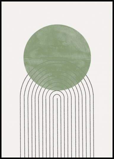 Green Orbit Echoes Plakat / 21x30