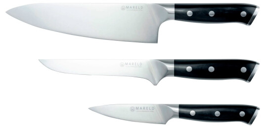 Mareld Knivsett 3 kniver svart Mareld Knivsett 3 kniver svart