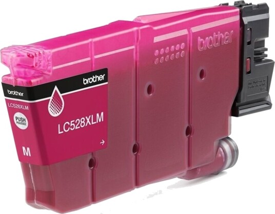 Brother Lc528xlm, Ultra Høy Kapasitet, Magenta, Pigmentbasert Blekk, 1 Stk, 10000 Sider, Enkeltpakke Brother Lc528xlm, Ultra Høy Kapasitet, Magenta, Pigmentbasert Blekk, 1 Stk, 10000 Sider, Enkeltpakke