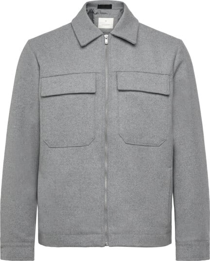 Jack & Jones Jprccrussel Wool Blend Jacket Sn - Grey - XL Jack & Jones Jprccrussel Wool Blend Jacket Sn - Grey - XL
