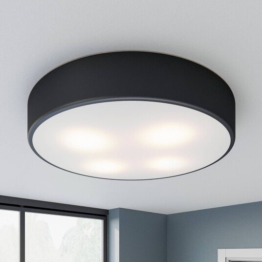 TEMAR LIGHTING Cleo taklampe Ø 50 cm IP20 svart metall E27