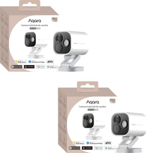Aqara G5 Pro Innendørs Kamera Hub 4MP 2.6K Wi-Fi Hvit Aqara G5 Pro Innendørs Kamera Hub 4MP 2.6K Wi-Fi Hvit