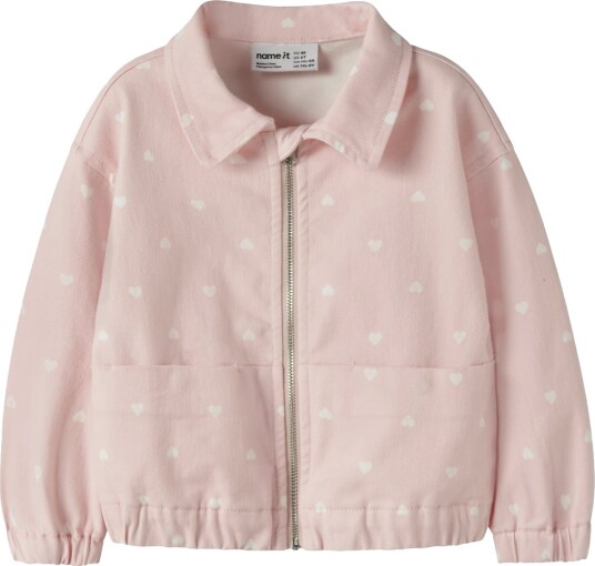 Name It Denimjakke NmfOlivia Lotus/Hearts Name It 5 år (110) Denimjakker Rosa