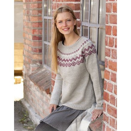 Â Old Mill PulloverÂ by DROPS Design Bluse Strikkeoppskrift str S XXXL