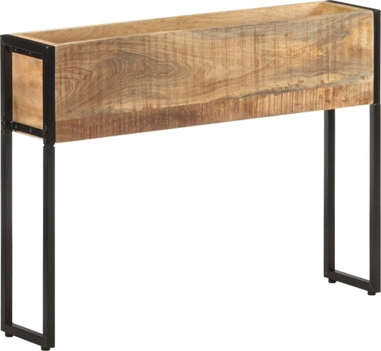 vidaXL Plantekasse 90x20x68 cm grov heltre mango