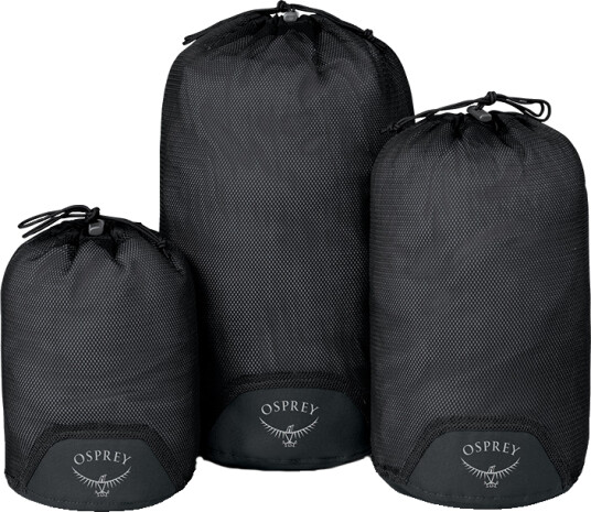 Osprey Daylite Mesh Stuff Sack Set Black OneSize Osprey Daylite Mesh Stuff Sack Set Black OneSize
