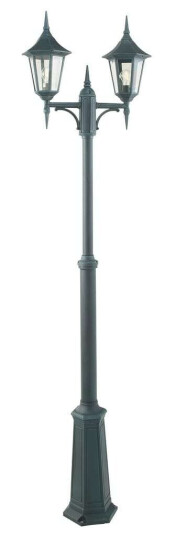 Norlys Modena Utendørs Parklampe 2 Lyktehoder Svart, Ingen