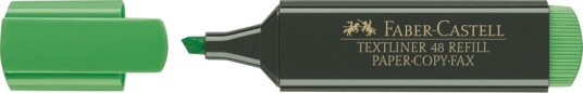 Faber-Castell Textliner 48 Refill Markeringspenn Fluorescerende Grønn Vannbasert Blekk 1-2-5 Mm