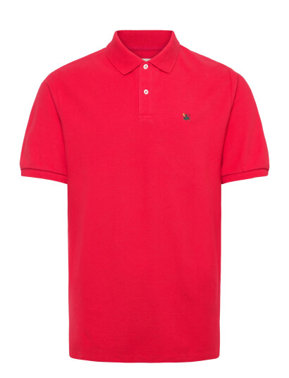 Aimé Leon Dore Crest Piqué Polo Red M Aimé Leon Dore Crest Piqué Polo Red M