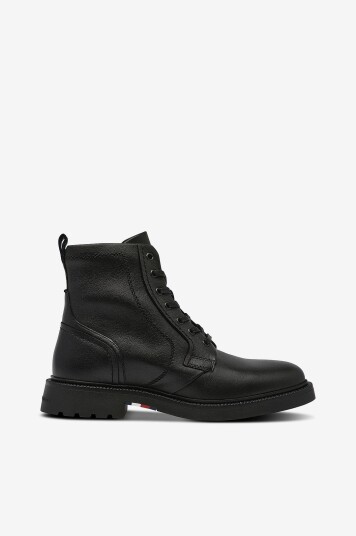 Tommy Hilfiger Boots Hilfiger Comfort Lwt Lth Boot Svart
