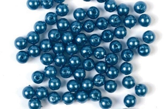 Plastpärlor 4mm 500g, Blå