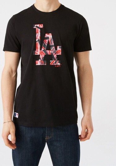 New Era T skjorte   Los Angels DodgerSvart/Rosa   New Era   Medium   T skjorte