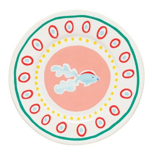 Costa Nova   Bliss tallerken flat 22 cm fisk multi