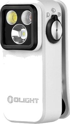 Olight Lommelykt Oclip Pro 500 lm 57 mm Oppladbar Hvit
