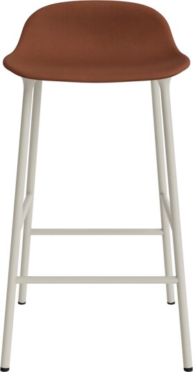 Normann Copenhagen Form Barkrakk 65 cm Polstret Gruppe 7 Brun/Stål