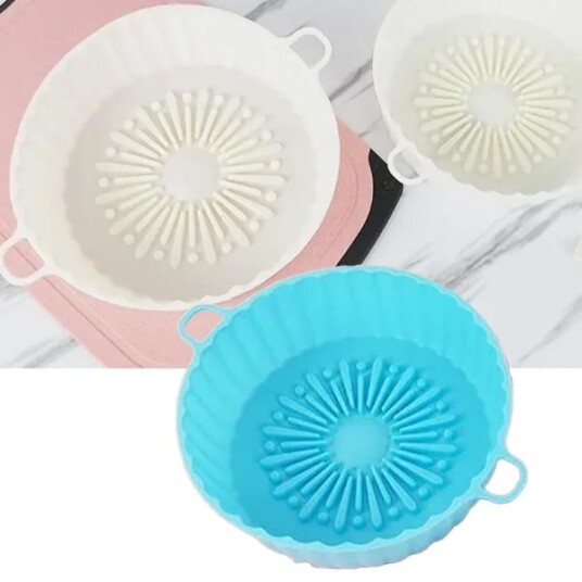 Airfryer Silikonform Kurv til luftfrityrkoker MultiColor 14-16 cm Airfryer Silikonform Kurv til luftfrityrkoker MultiColor 14-16 cm