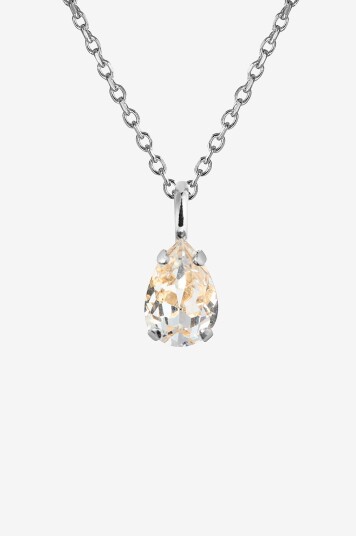 Caroline Svedbom Halskjede Amelia Necklace Rhodium Sølv