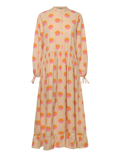 Stella Nova Big Dot Maxi Dress   Beige   32