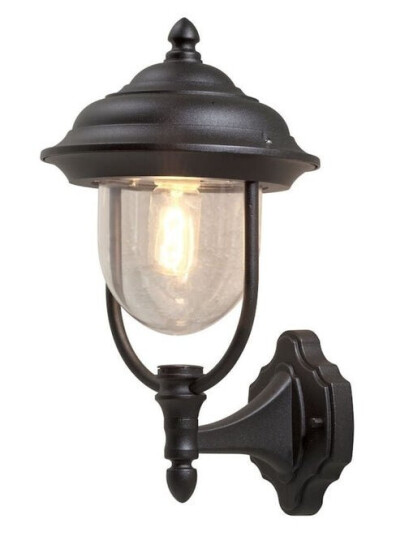 Konstsmide Parma vegglampe utendørslampe opp - Svart