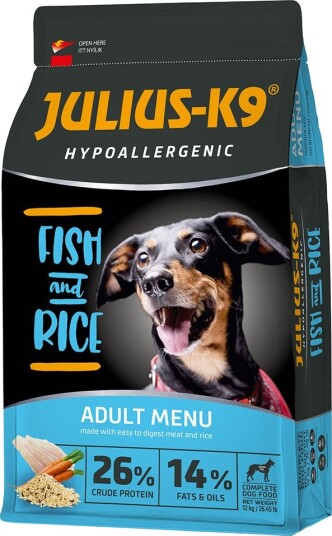 Julius-K9 Tørrfôr Hypoallergenic Adult Julius K9 High Premium Fisk 2 X 12 kg