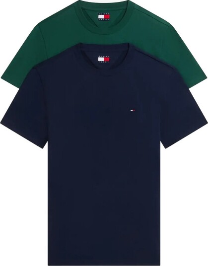 Tommy Jeans 2 Pack Extra Slim Logo T Shirt Green M