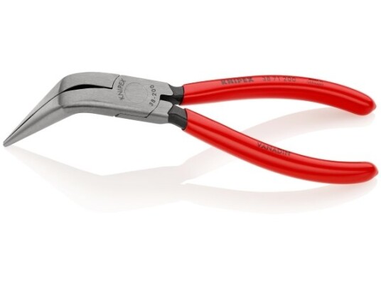 Knipex 200 mm Mekanikertang med Rødt Plastgrep og 2 Mm Spiss