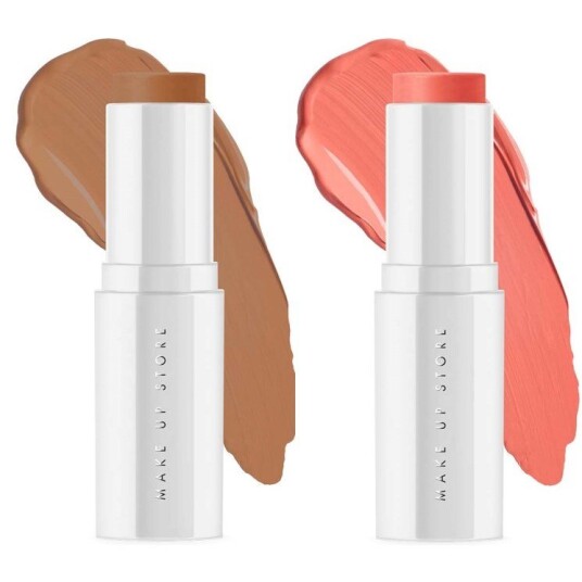 Make Up Store Superior Face Stick Duo Midnight Bronze & Soft Coral
