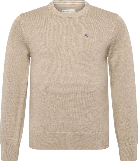 Gant Kids Shield Cotton Crew Neck Sweater Beige 176